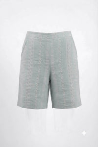 Linen printed short set