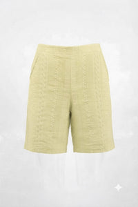 Linen printed short set