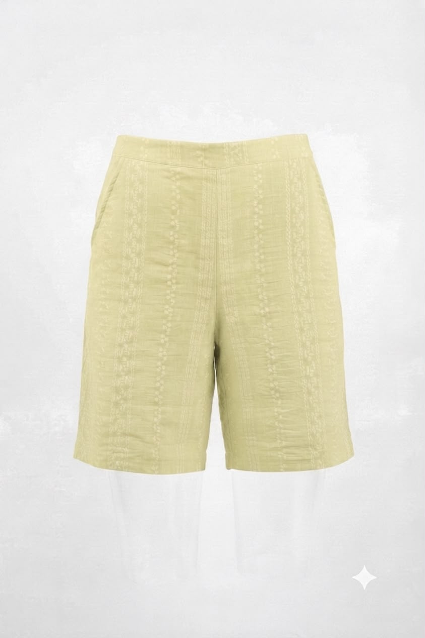 Linen printed short set